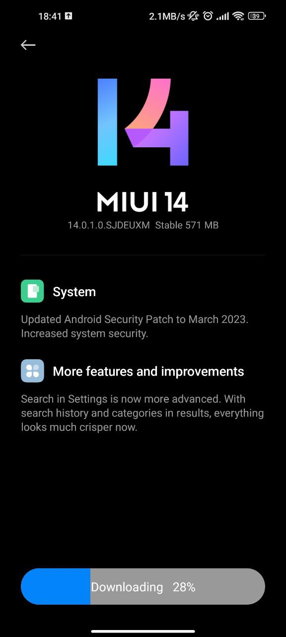 Mi 10T Pro MIUI 14 update