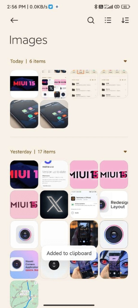 MIUI 15 Super Clipboard Feature