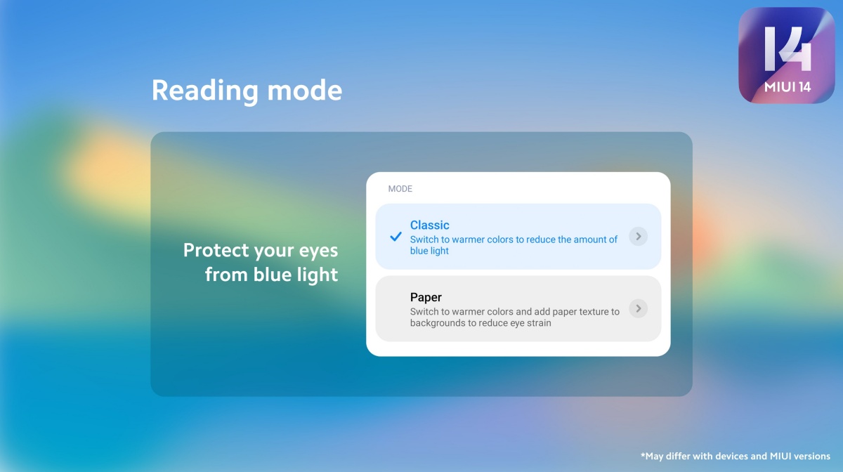 MIUI 14 Reading Mode