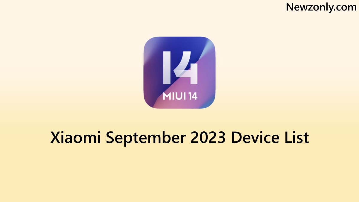 Xiaomi September 2023 Device List